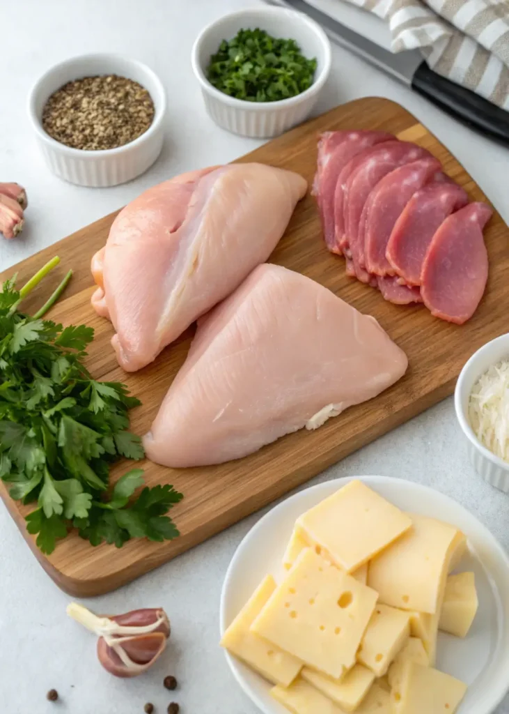Chicken Cordon Bleu ingredients
